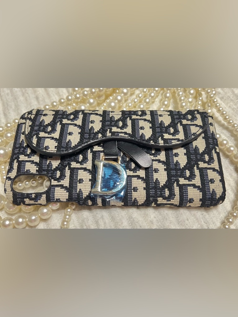 NEW Dior Monogram D-Emblem Authentic  IPhone 10 Max Pro Phone Case Luxury